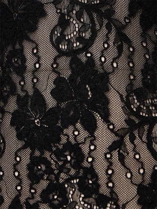 Zimmermann: Stretch lace bodysuit - Black - women_4 | Luisa Via Roma