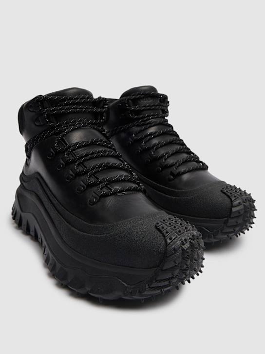 Moncler: Trailgrip GTX leather lace-up boots - men_2 | Luisa Via Roma