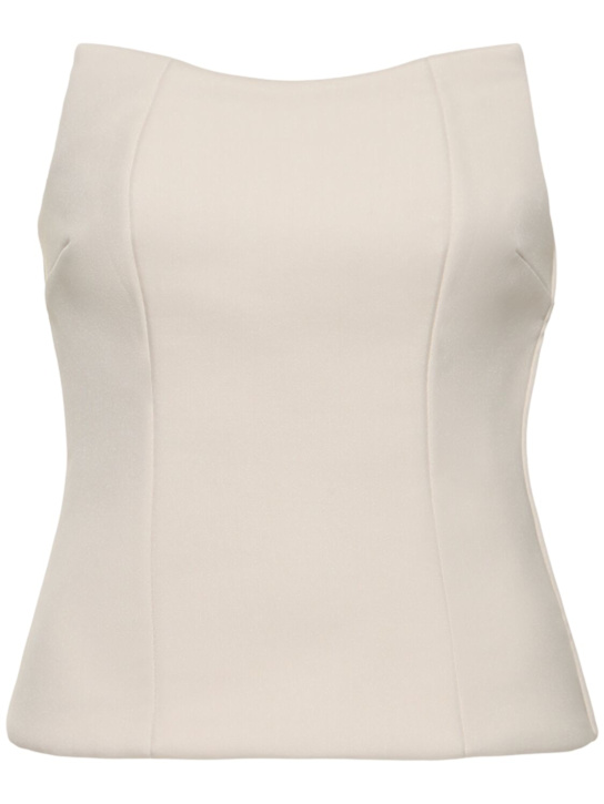 Entire Studios: Mantle wool blend corset - Fondant - women_0 | Luisa Via Roma