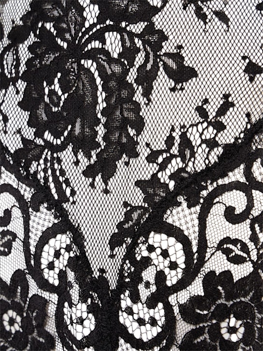 Zimmermann: Cotton blend lace teddy bodysuit - Black - women_2 | Luisa Via Roma