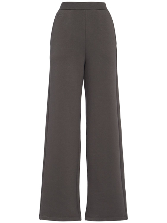 'S Max Mara: Pantaloni ampi Pompeo in jersey di misto cotone - women_0 | Luisa Via Roma