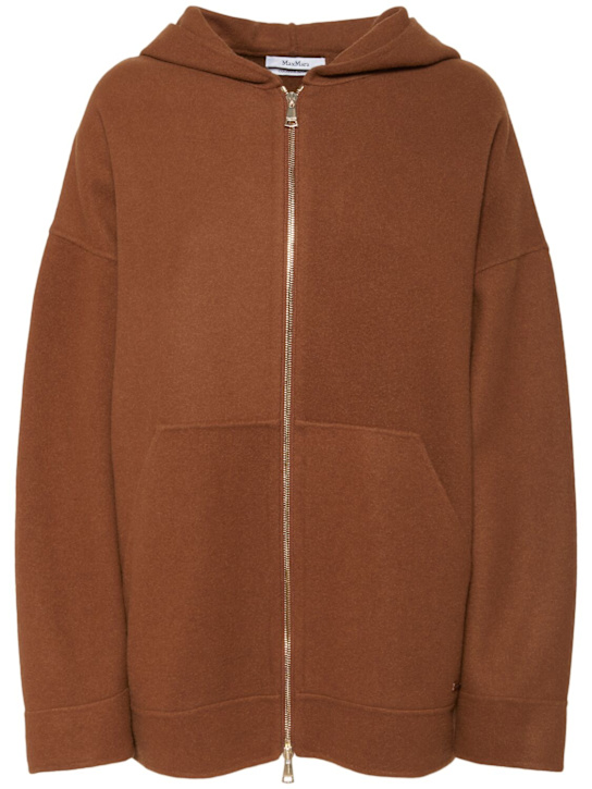 Max Mara: Felpa Etuania in jersey di lana vergine - women_0 | Luisa Via Roma