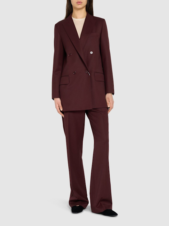 Max Mara: Farad double breast virgin wool blazer - women_1 | Luisa Via Roma