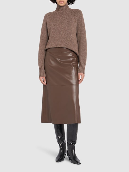 'S Max Mara: Plata midi skirt - women_1 | Luisa Via Roma