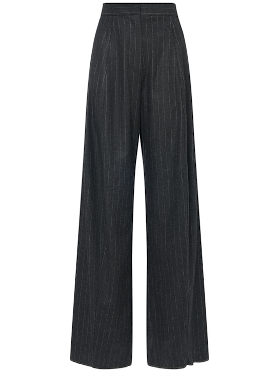 Sportmax: Belgio wool blend wide pants - women_0 | Luisa Via Roma