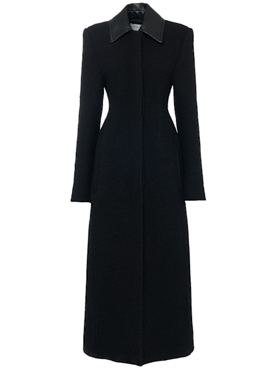 Sportmax: Aere wool blend long coat - women_0 | Luisa Via Roma