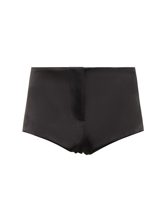 Entire Studios: Puppy satin shorts - women_0 | Luisa Via Roma