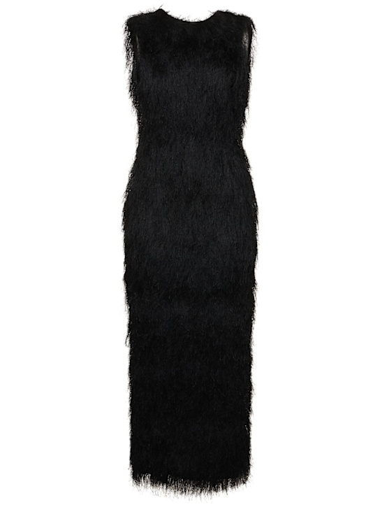 Entire Studios: Fringed dress - Widow - women_0 | Luisa Via Roma