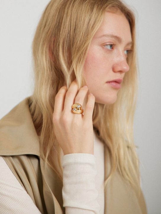 Timeless Pearly: Crystal chunky ring - women_1 | Luisa Via Roma