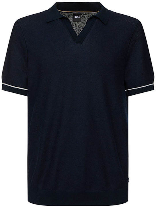 Boss: Jianluca cotton blend polo - men_0 | Luisa Via Roma