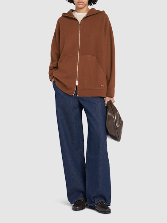 Max Mara: Felpa Etuania in jersey di lana vergine - women_1 | Luisa Via Roma