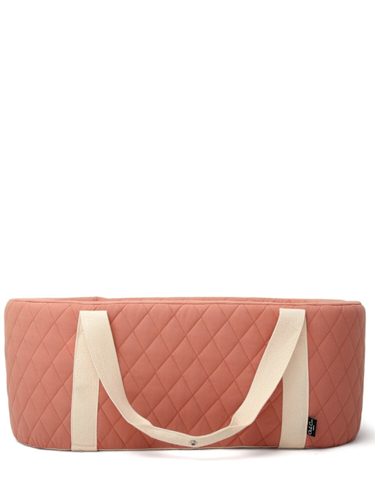 Charlie Crane: Cesta in cotone organico trapuntato - Rosa Scuro - kids-girls_1 | Luisa Via Roma