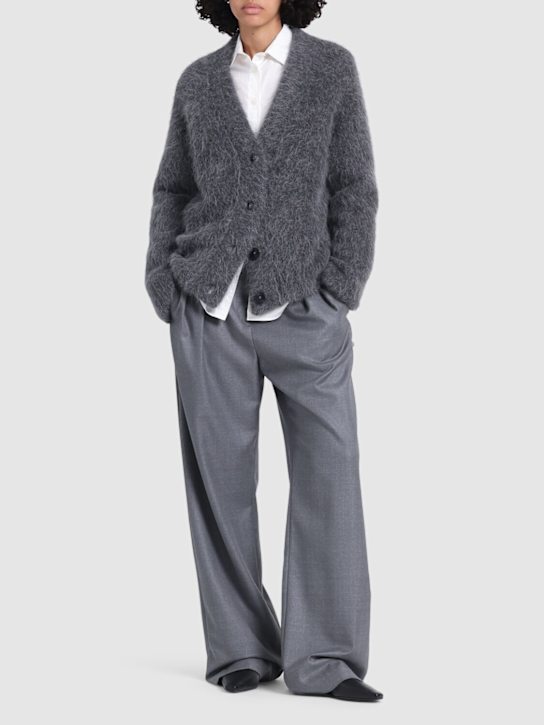 Loulou De Saison: Lynn alpaca blend knit cardigan - women_1 | Luisa Via Roma