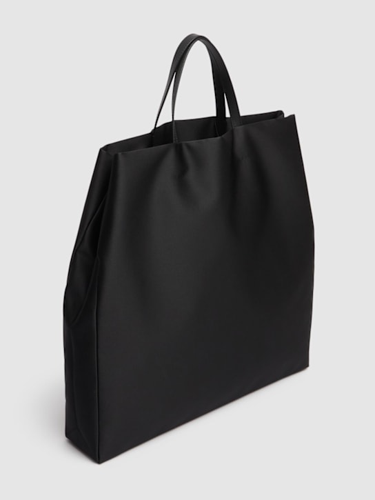 Carven: Jeanne satin tote bag - Black - women_3 | Luisa Via Roma