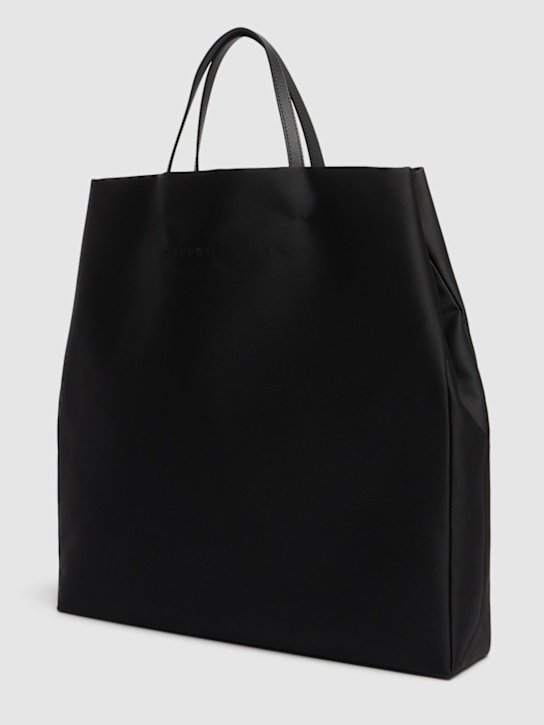 Carven: Jeanne satin tote bag - Black - women_1 | Luisa Via Roma