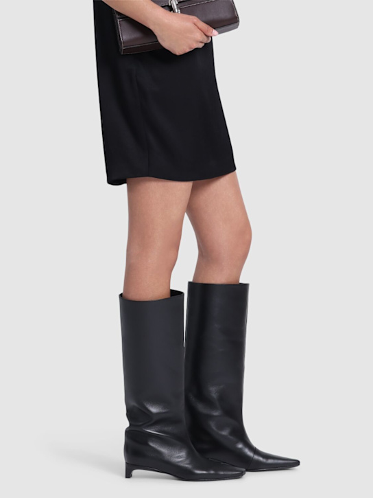 Loulou De Saison: 30mm Haven leather high boots - women_1 | Luisa Via Roma