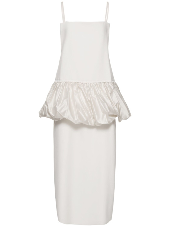 Carven: Puff waist wool dress - women_0 | Luisa Via Roma