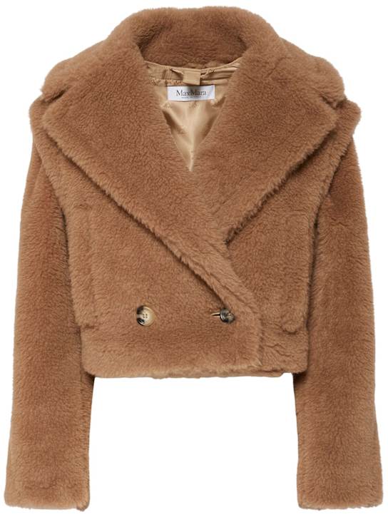 Max Mara: Santos wool blend short vest - women_0 | Luisa Via Roma