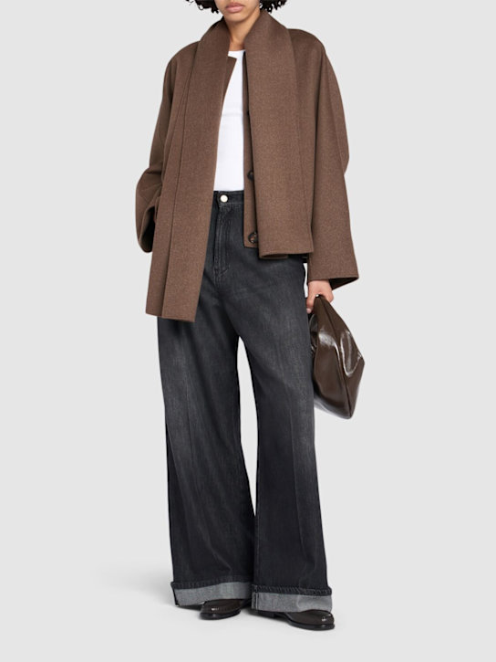 'S Max Mara: Jeans gamba ampia Lusso in denim - women_1 | Luisa Via Roma