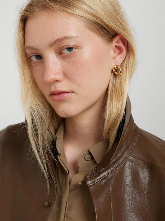 Jil Sander: Small hoop stud earrings - women_1 | Luisa Via Roma