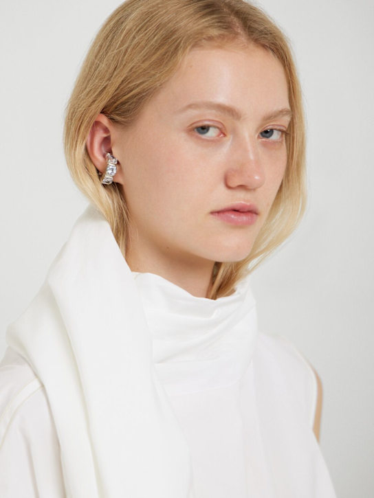 Jil Sander: CW1 1 crystal ear cuff - women_1 | Luisa Via Roma