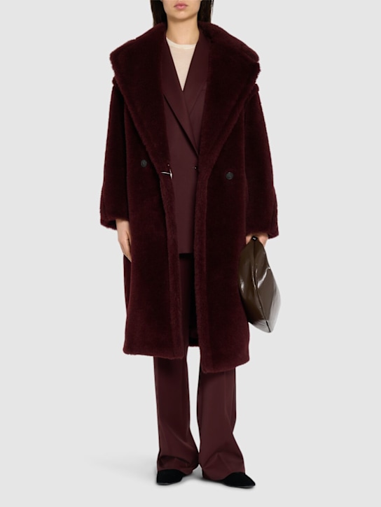 Max Mara: Tedgirl alpaca blend long coat - women_1 | Luisa Via Roma