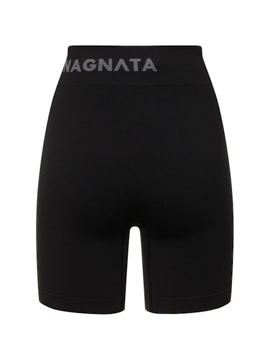 Nagnata: Balati wool blend biker shorts - women_0 | Luisa Via Roma