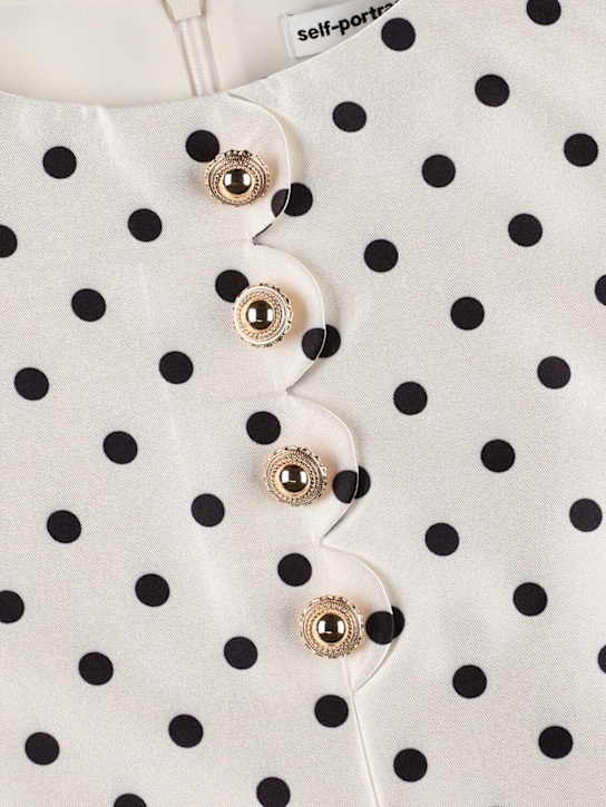 Self-portrait: Vestito in taffetà a pois - kids-girls_1 | Luisa Via Roma