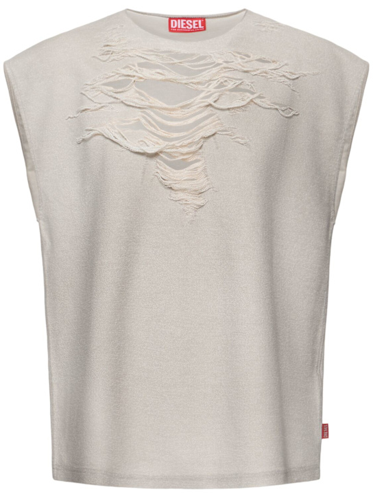 Diesel: S-Rub SL cotton blend tank top - men_0 | Luisa Via Roma