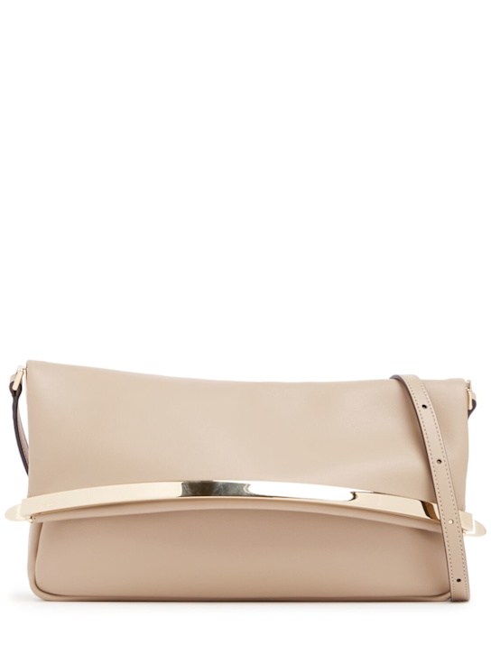 Tod's: Small CRN leather clutch - women_0 | Luisa Via Roma