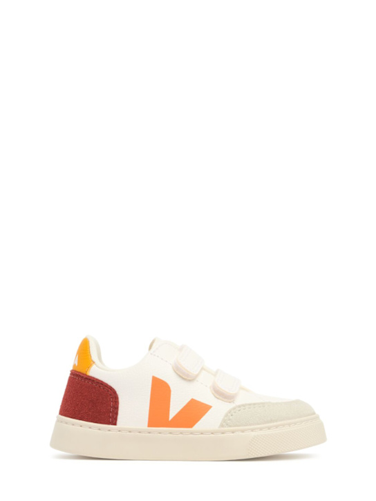 Veja: V-12 クロムフリーレザースニーカー - ホワイト/レッド - kids-boys_0 | Luisa Via Roma
