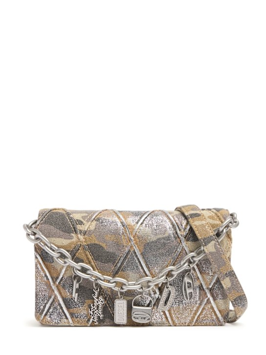 Diesel: Charm-D canvas wallet w/chain - women_0 | Luisa Via Roma