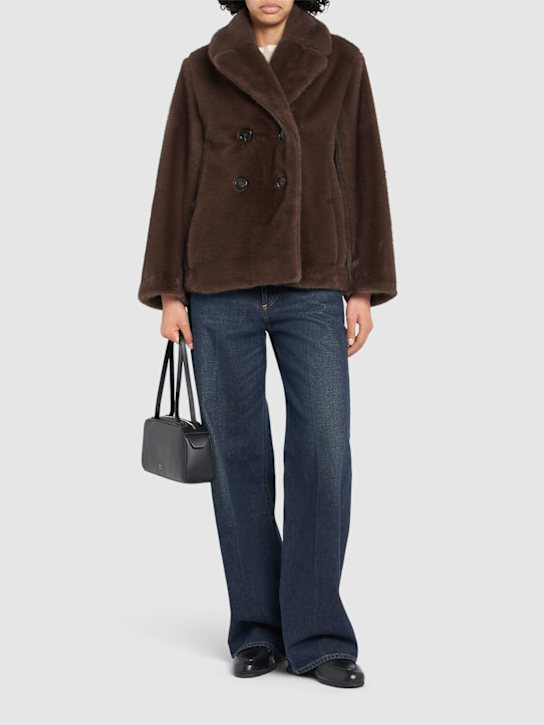 'S Max Mara: Laura teddy short coat - women_1 | Luisa Via Roma