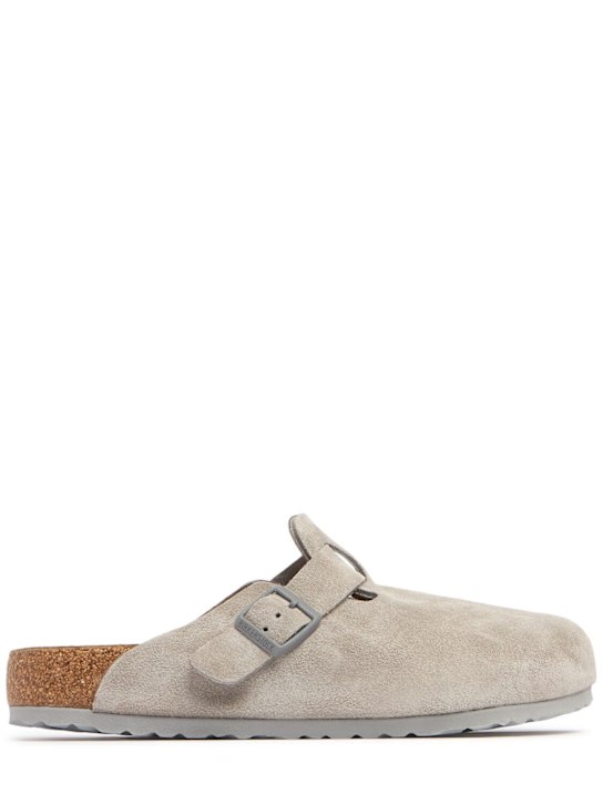 BIRKENSTOCK: Boston suede mules - men_0 | Luisa Via Roma