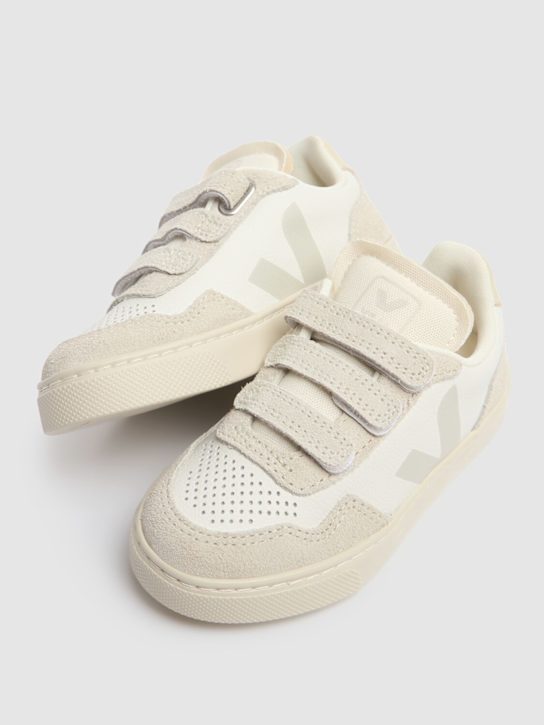 Veja: Sneakers aus chromfreiem Leder „V-90“ - Weiß - kids-boys_1 | Luisa Via Roma