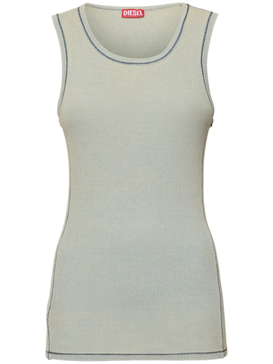 Diesel: T-GO cotton blend tank top - women_0 | Luisa Via Roma