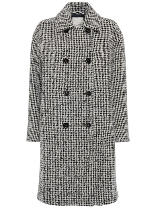 'S Max Mara: Alessia double breast bouclé midi coat - women_0 | Luisa Via Roma