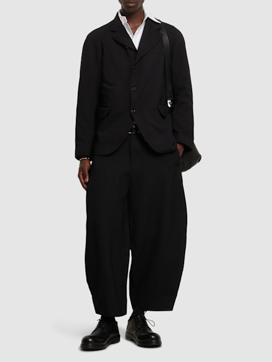 Comme des Garçons Homme Plus: 成衣染色华达呢裤子 - men_1 | Luisa Via Roma