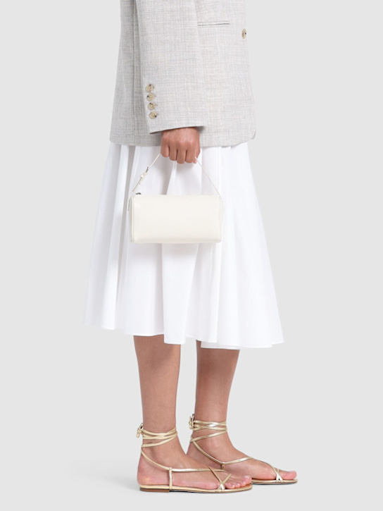 Aeyde: 10mm Penny laminated leather sandals - women_1 | Luisa Via Roma