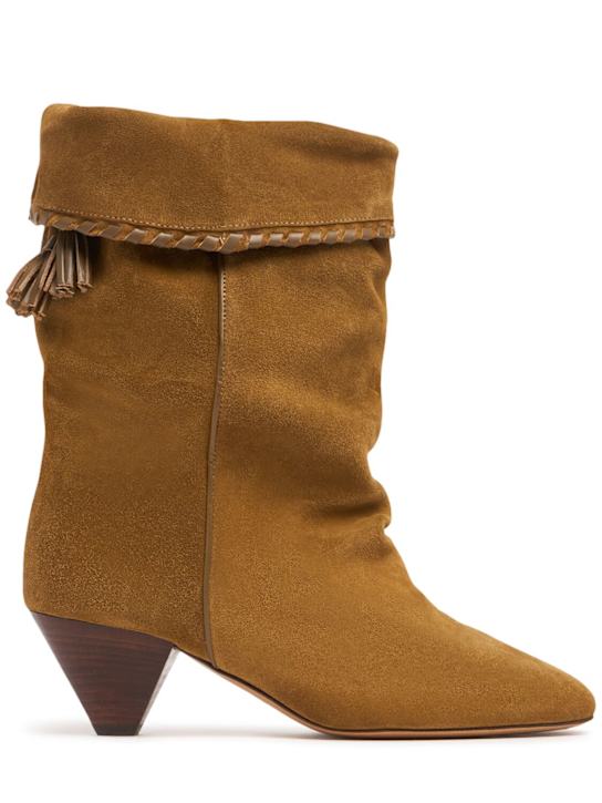 Isabel Marant: 40mm Dalby suede boots - women_0 | Luisa Via Roma