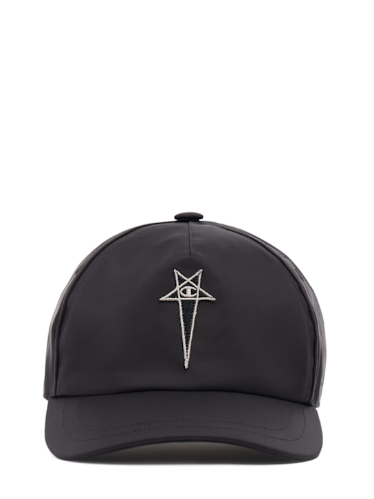 Rick Owens: Champion logo nylon baseball hat - men_0 | Luisa Via Roma