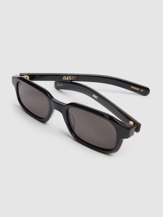 Flatlist Eyewear: Hanky acetate sunglasses - Black - men_1 | Luisa Via Roma