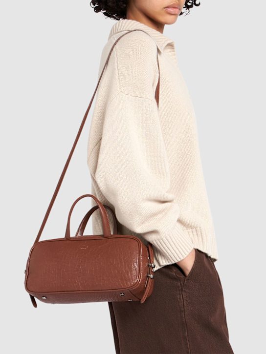Weekend Max Mara: Tundra leather top handle bag - women_1 | Luisa Via Roma
