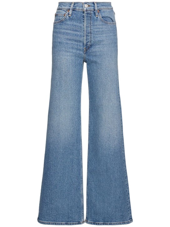 RE/DONE: Jeans gamba ampia 70s Ultra High Rise - Blu - women_0 | Luisa Via Roma