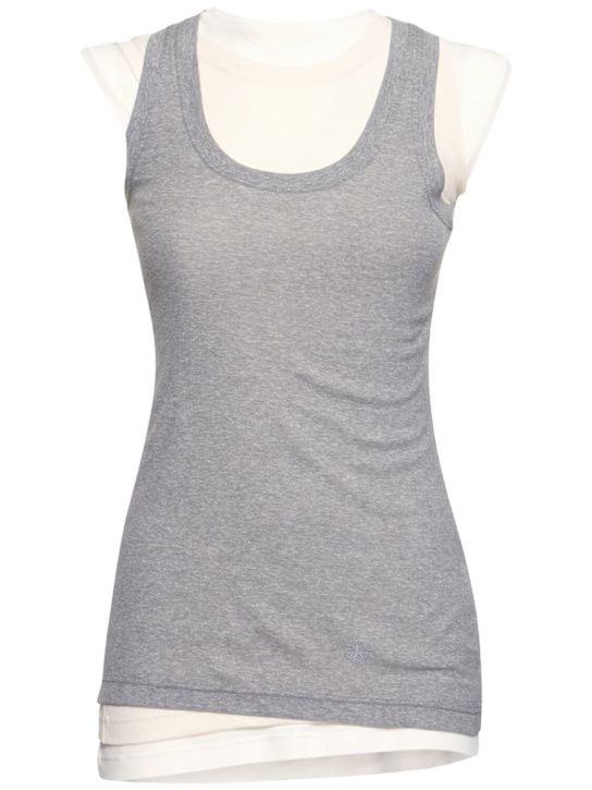 Jil Sander: 3 Layers jersey tank top - women_0 | Luisa Via Roma