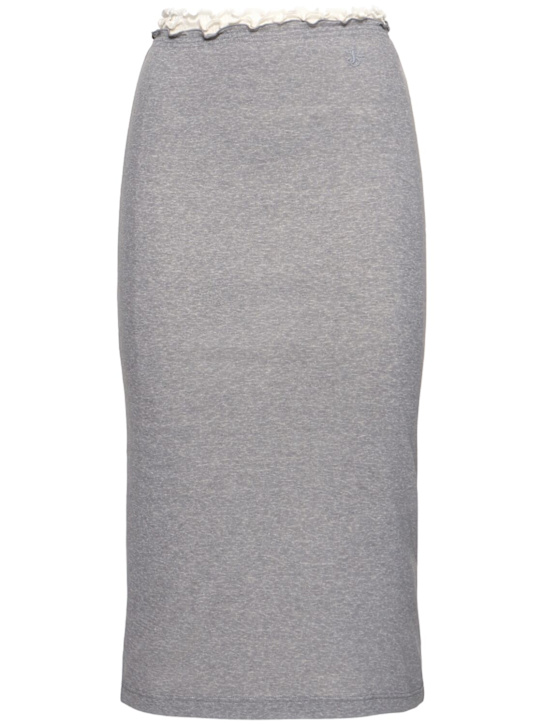 Jil Sander: 3 Layers ジャージーミニスカート - women_0 | Luisa Via Roma