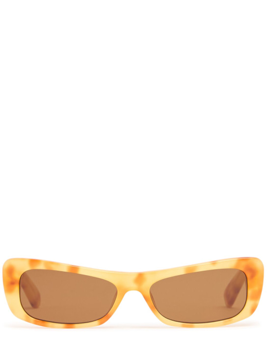 Jacquemus: Les Lunettes Capri sunglasses - Multi-brown 3 - women_0 | Luisa Via Roma