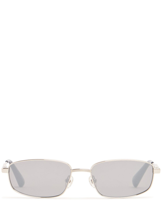 Jacquemus: Les Lunettes Sera sunglasses - Silver - women_0 | Luisa Via Roma