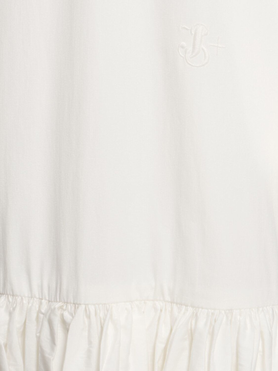 Jil Sander: Glass finished poplin long dress - women_4 | Luisa Via Roma