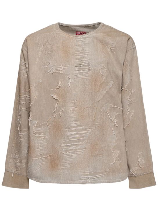 Diesel: D-Just-FSG1 organic cotton sweater - men_0 | Luisa Via Roma